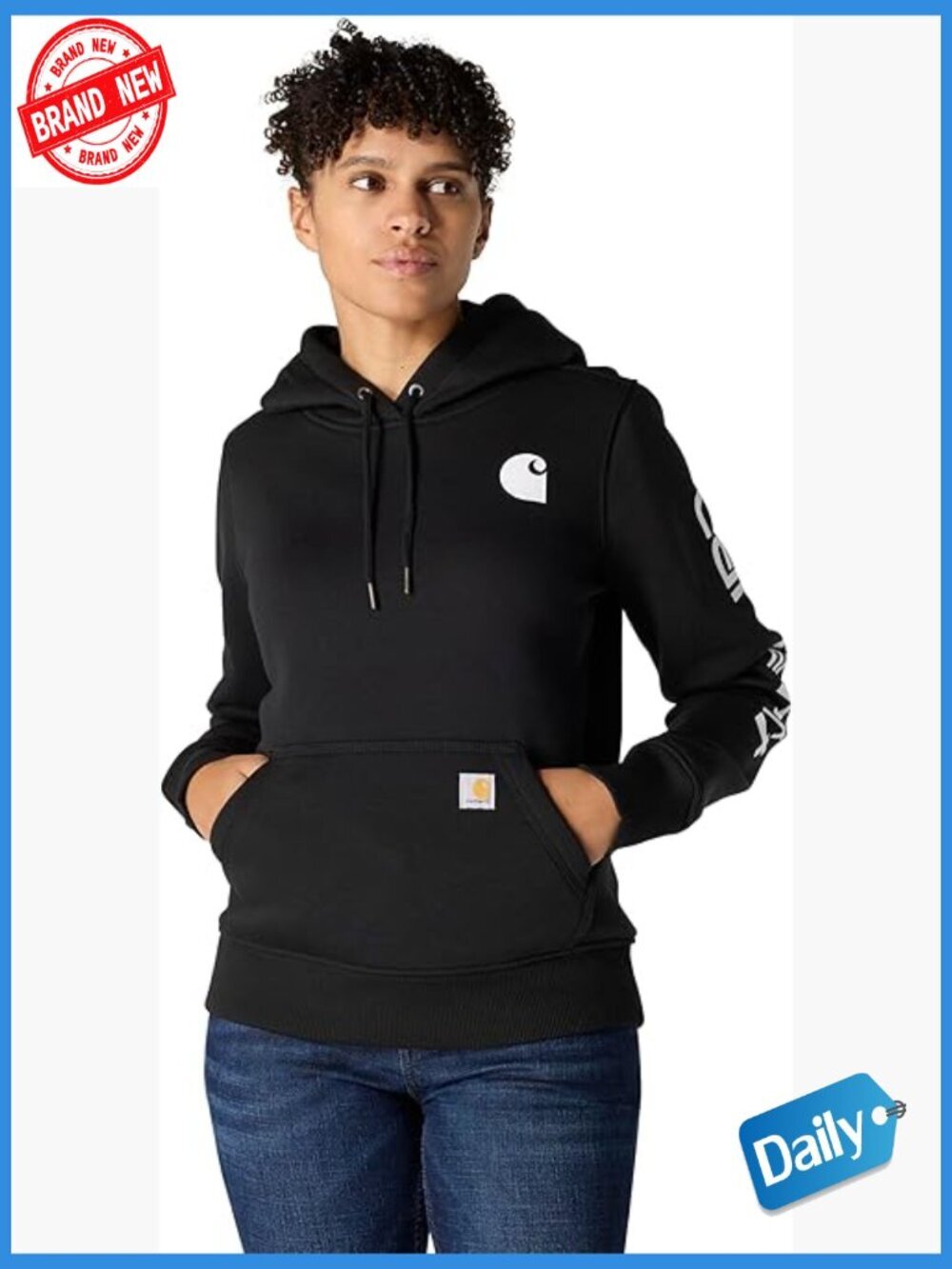 Relaxed Fit Hooded Sweatshirt with Kangaroo Pocket